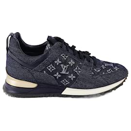 Louis Vuitton-Sneaker Run Away aus Denim 38-Blau