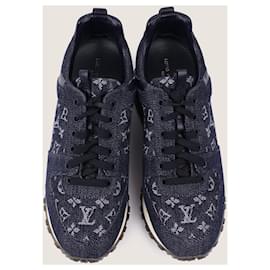 Louis Vuitton-Sneaker Run Away aus Denim 38-Blau
