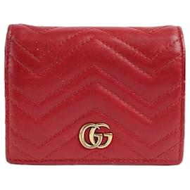 Gucci-Marmont Card Case-Red