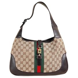 Gucci-Vintage Jackie Shoulder Bag-Beige