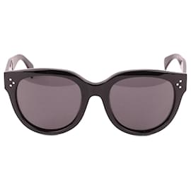 Céline-Round Frame Sunglasses-Black