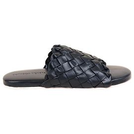 Bottega Veneta Mulas entrelazadas, 42 Negro