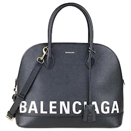 Balenciaga-Großer Ville-Griff oben-Schwarz