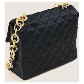 Chanel-Vintage Single Flap Bag-Black
