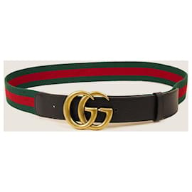 Gucci-Cinturón tejido Marmont 90-Multicolor