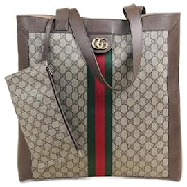 Gucci-Große Einkaufstasche Ophidia-Beige