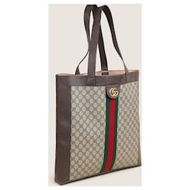 Gucci-Ophidia Large Shopping Tote-Beige