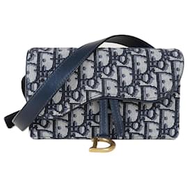 Dior-Saddle Belt Pouch-Blue