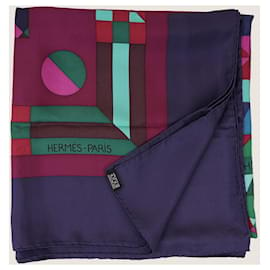 Hermès-Bufanda de seda Pshychè-Multicolor