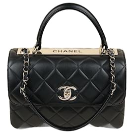 Chanel-Maniglia superiore CC Trendy piccola-Nero