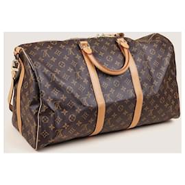 Louis Vuitton-Keepall Bandouliere 50 bag-Marrone