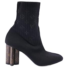 Louis Vuitton-Silhouette Ankle Boots 40-Black