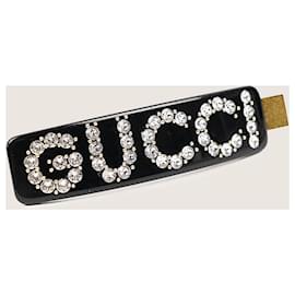 Gucci-Pinza de pelo individual-Negro