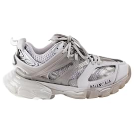 Balenciaga-Track Sneaker aus grauem Nylon/ Mesh 38-Grau