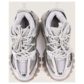 Balenciaga-Track Sneaker aus grauem Nylon/ Mesh 38-Grau