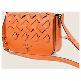 Prada-Tress Shoulder Bag-Orange