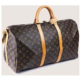 Louis Vuitton-keepall 50 Bandouliere-Tasche-Braun