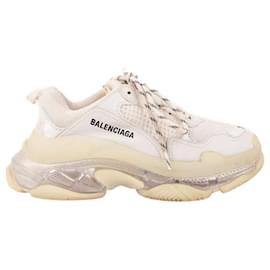 Balenciaga-Sneakers Triple S 38-Blanc