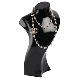 Chanel-Collana di perle Chanel CC-D'oro