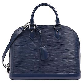 Louis Vuitton Alma PM Handbag Blue