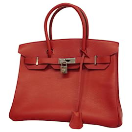 Hermès-HERMES BIRKIN 30-Rouge