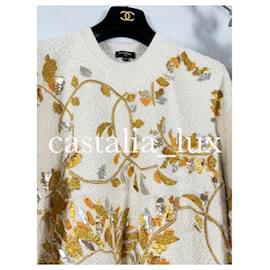 Chanel-Ikone Griechenland Kollektion CC Laufsteg Pullover-Roh