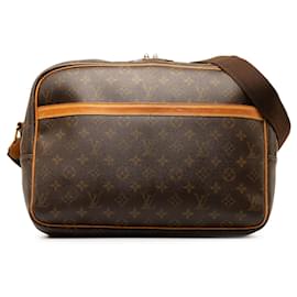 Louis Vuitton-Louis Vuitton Brown Monogram Reporter Directeur général-Marron