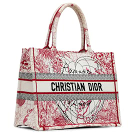 Dior-Dior Red Medium Royaume d'Amour Book Tote-Red