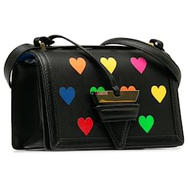 Loewe-LOEWE Black Small Barcelona Hearts Crossbody Bag-Black