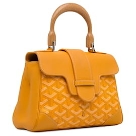 Goyard-Goyard Gelbe Mini Goyardine Saigon Souple-Gelb