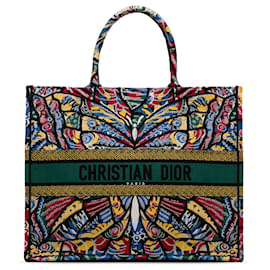 Dior-Dior Red Large Butterfly Book Tote-Red