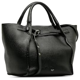 Céline-Bolso satchel pequeño grande negro Celine-Negro