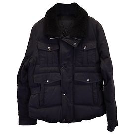 Piumino Saint Laurent in nylon nero Nero