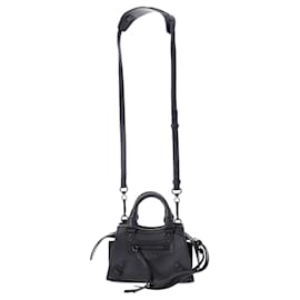 Balenciaga-Balenciaga Neo Classic City Nano Bag in Black Leather-Black