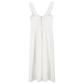 Reformation-Abito midi Reformation Seaside in lino bianco-Bianco