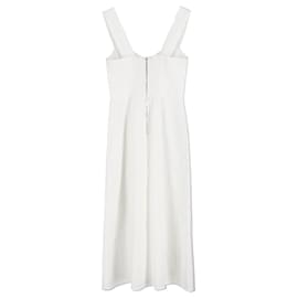 Reformation-Reformation Seaside Midi Dress in White Linen-White