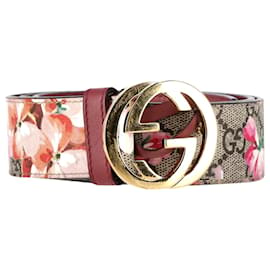 Gucci-Ceinture Gucci Blooms GG Supreme en toile à imprimé floral-Autre