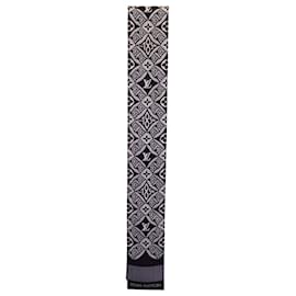 Louis Vuitton-Louis Vuitton-Schal aus schwarzer Baumwolle mit Muster-Schwarz