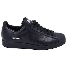 Sneakers Prada x Adidas Superstar in pelle Nera Nero