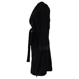 Tom Ford-Tom Ford Shawl Collar Robe in Black Cotton-Black