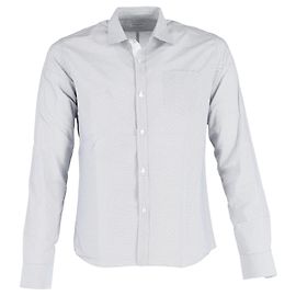 Camisa estampada Dries Van Noten de algodón azul claro Azul