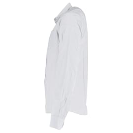 Dries Van Noten-Dries Van Noten Printed Shirt in Light Blue Cotton-Blue