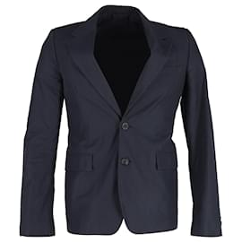 Alexander Mcqueen-Alexander McQueen Blazer in Blue Wool-Blue