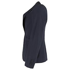 Alexander Mcqueen-Alexander McQueen Blazer in Blue Wool-Blue