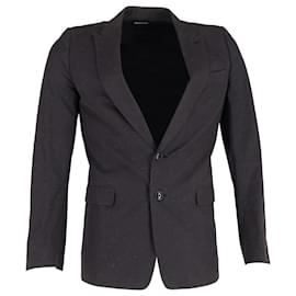 Dries Van Noten-Dries Van Noten Single-Breasted Blazer in Black Wool-Black