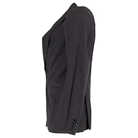 Dries Van Noten-Dries Van Noten Single-Breasted Blazer in Black Wool-Black