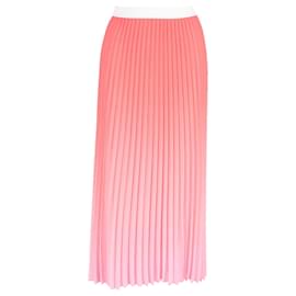 Maje-Maje Jonaelle Ombré Pleated Midi Skirt In Pink Polyester-Pink