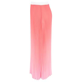 Maje-Maje Jonaelle Ombré Pleated Midi Skirt In Pink Polyester-Pink