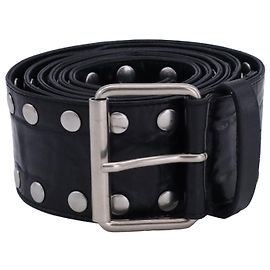 Cinto com tachas Dries Van Noten em couro preto Preto