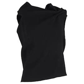 Roland Mouret-Haut Eugène Drapé Asymétrique Roland Mouret en Laine Noire-Noir